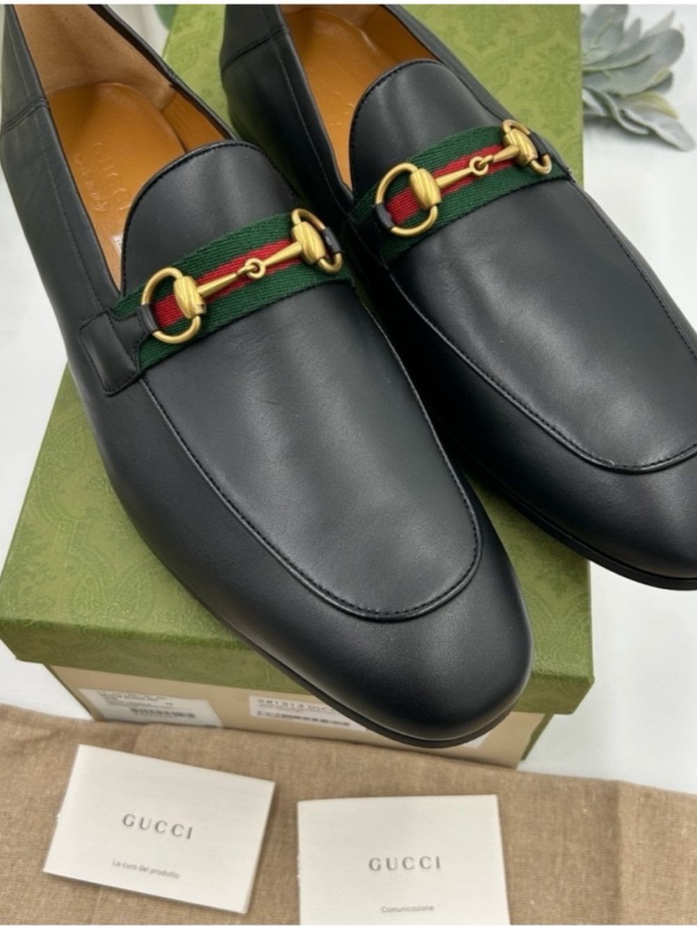 Gucci JORDAAN horse bit loafers size 13 made in Italy - Picture 7 of 7